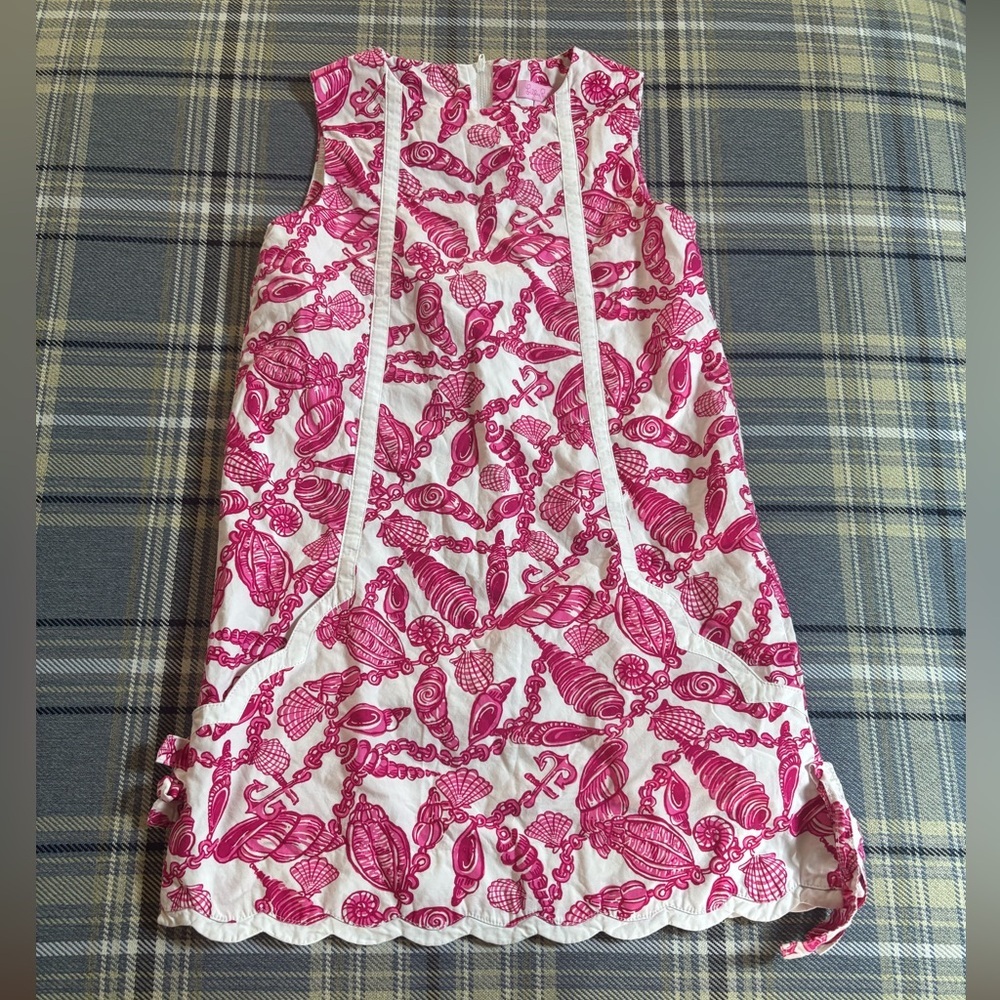 Lilly Pulitzer Shell Yeah shift dress size 10